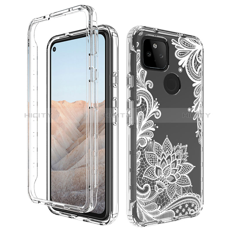 Funda Silicona Carcasa Ultrafina Transparente Goma Frontal y Trasera 360 Grados para Google Pixel 5a 5G