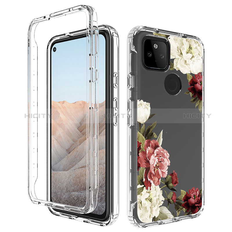 Funda Silicona Carcasa Ultrafina Transparente Goma Frontal y Trasera 360 Grados para Google Pixel 5a 5G