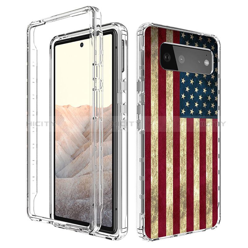 Funda Silicona Carcasa Ultrafina Transparente Goma Frontal y Trasera 360 Grados para Google Pixel 6 5G