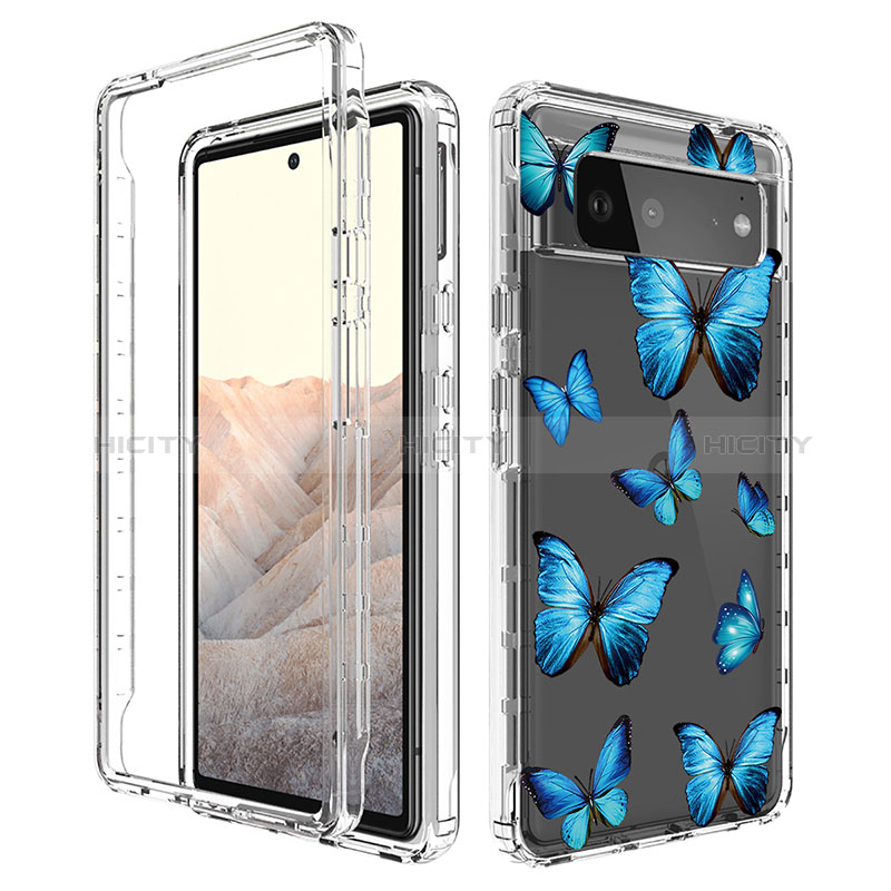 Funda Silicona Carcasa Ultrafina Transparente Goma Frontal y Trasera 360 Grados para Google Pixel 6 5G