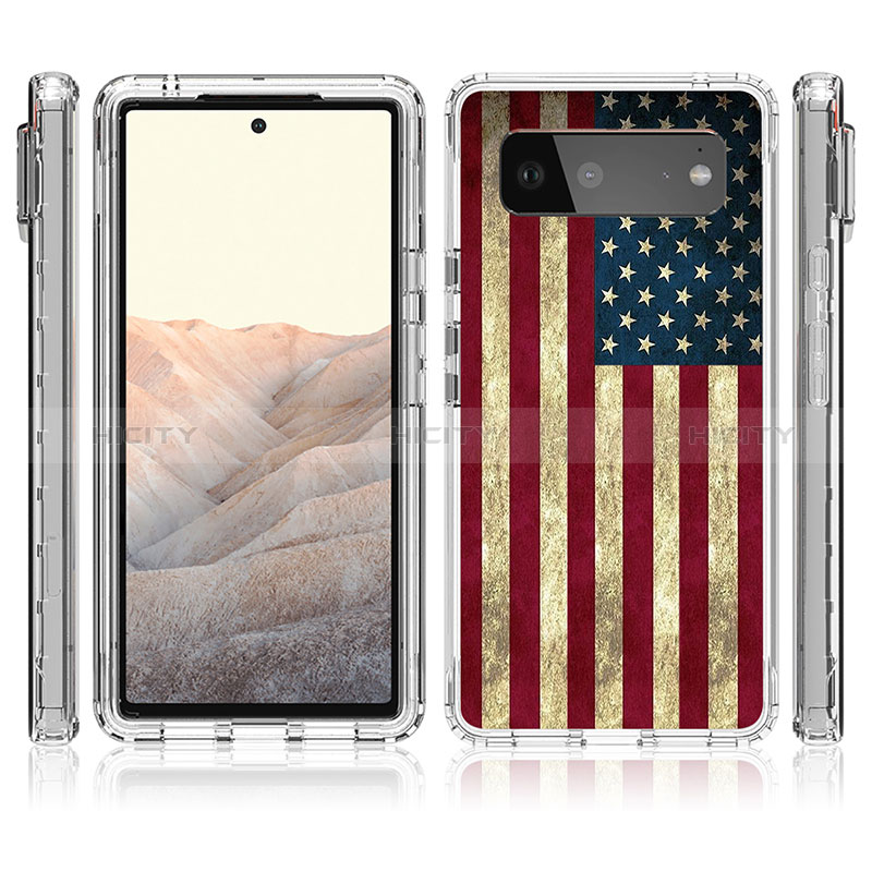 Funda Silicona Carcasa Ultrafina Transparente Goma Frontal y Trasera 360 Grados para Google Pixel 6 5G