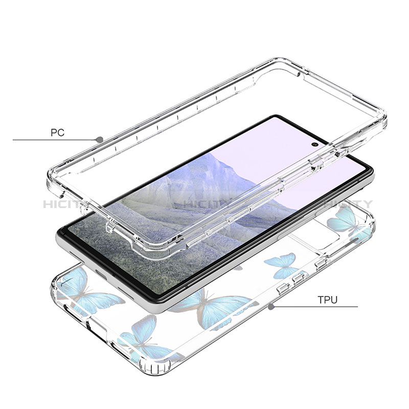 Funda Silicona Carcasa Ultrafina Transparente Goma Frontal y Trasera 360 Grados para Google Pixel 6 Pro 5G