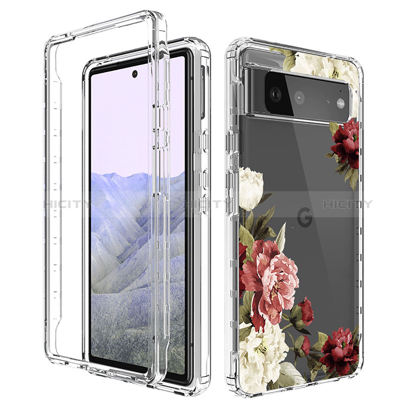 Funda Silicona Carcasa Ultrafina Transparente Goma Frontal y Trasera 360 Grados para Google Pixel 6 Pro 5G