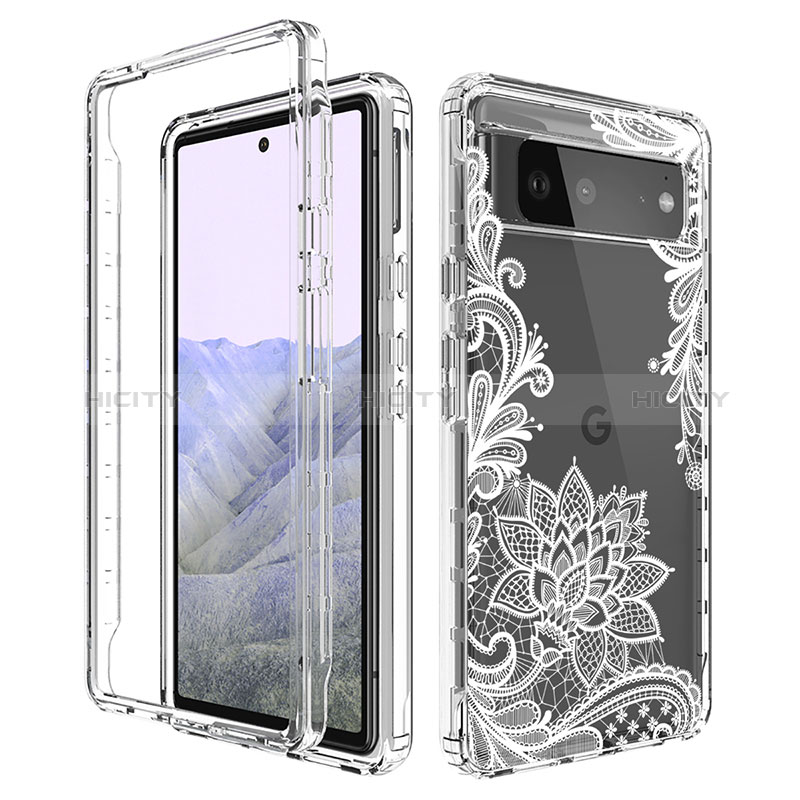 Funda Silicona Carcasa Ultrafina Transparente Goma Frontal y Trasera 360 Grados para Google Pixel 6 Pro 5G