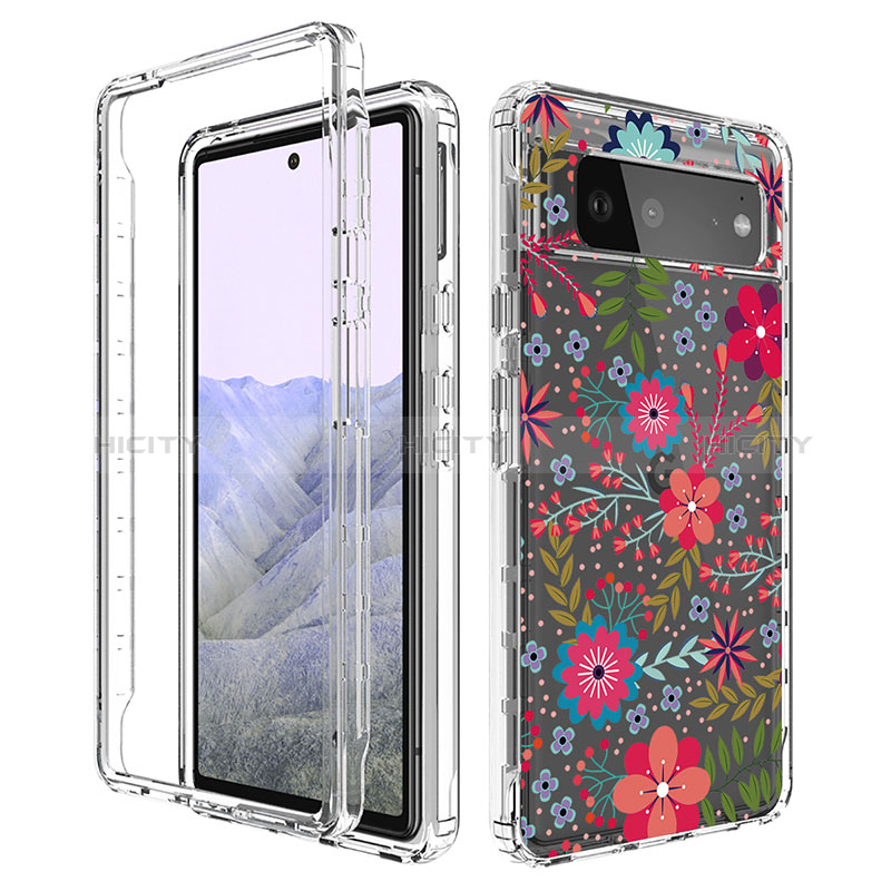 Funda Silicona Carcasa Ultrafina Transparente Goma Frontal y Trasera 360 Grados para Google Pixel 6 Pro 5G