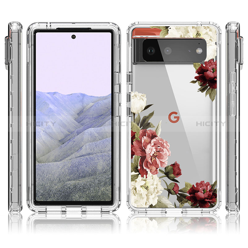 Funda Silicona Carcasa Ultrafina Transparente Goma Frontal y Trasera 360 Grados para Google Pixel 6 Pro 5G