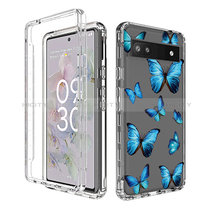 Funda Silicona Carcasa Ultrafina Transparente Goma Frontal y Trasera 360 Grados para Google Pixel 6a 5G