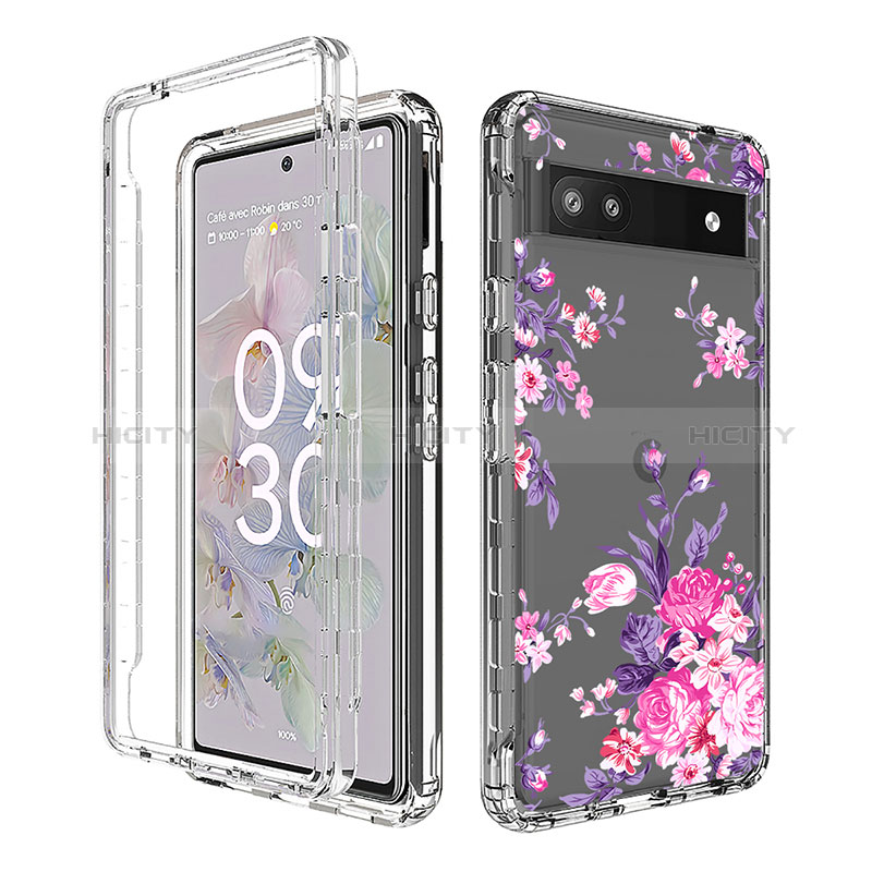 Funda Silicona Carcasa Ultrafina Transparente Goma Frontal y Trasera 360 Grados para Google Pixel 6a 5G