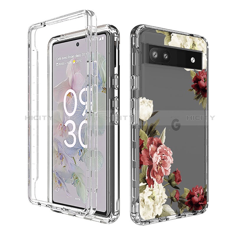 Funda Silicona Carcasa Ultrafina Transparente Goma Frontal y Trasera 360 Grados para Google Pixel 6a 5G