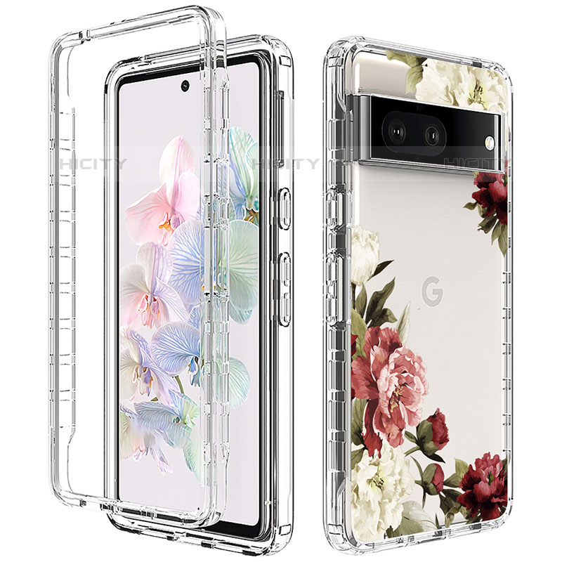 Funda Silicona Carcasa Ultrafina Transparente Goma Frontal y Trasera 360 Grados para Google Pixel 7 5G