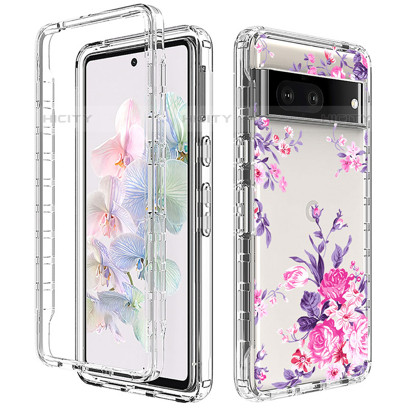 Funda Silicona Carcasa Ultrafina Transparente Goma Frontal y Trasera 360 Grados para Google Pixel 7 5G