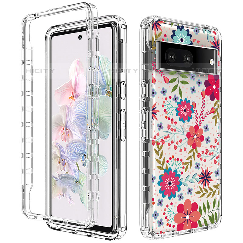 Funda Silicona Carcasa Ultrafina Transparente Goma Frontal y Trasera 360 Grados para Google Pixel 7 5G