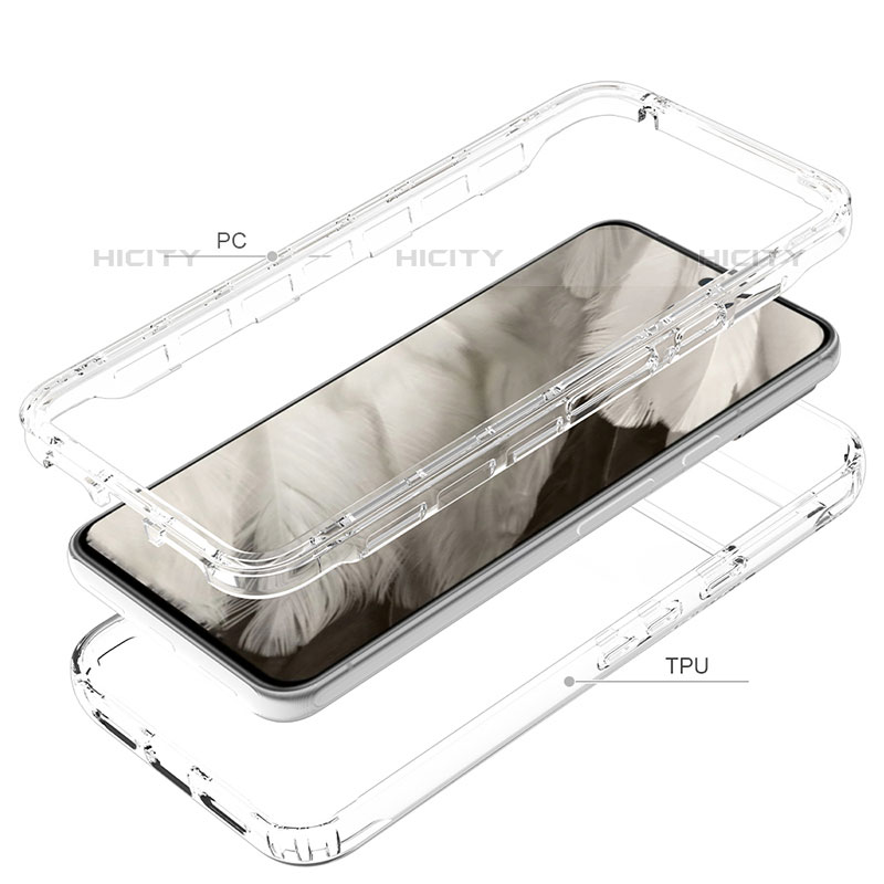 Funda Silicona Carcasa Ultrafina Transparente Goma Frontal y Trasera 360 Grados para Google Pixel 8 5G Claro