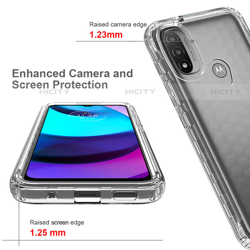 Funda Silicona Carcasa Ultrafina Transparente Goma Frontal y Trasera 360 Grados para Motorola Moto E20 Claro