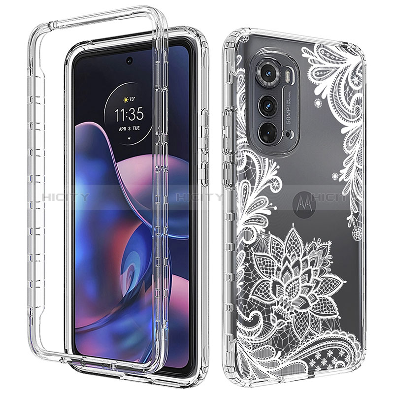 Funda Silicona Carcasa Ultrafina Transparente Goma Frontal y Trasera 360 Grados para Motorola Moto Edge (2022) 5G