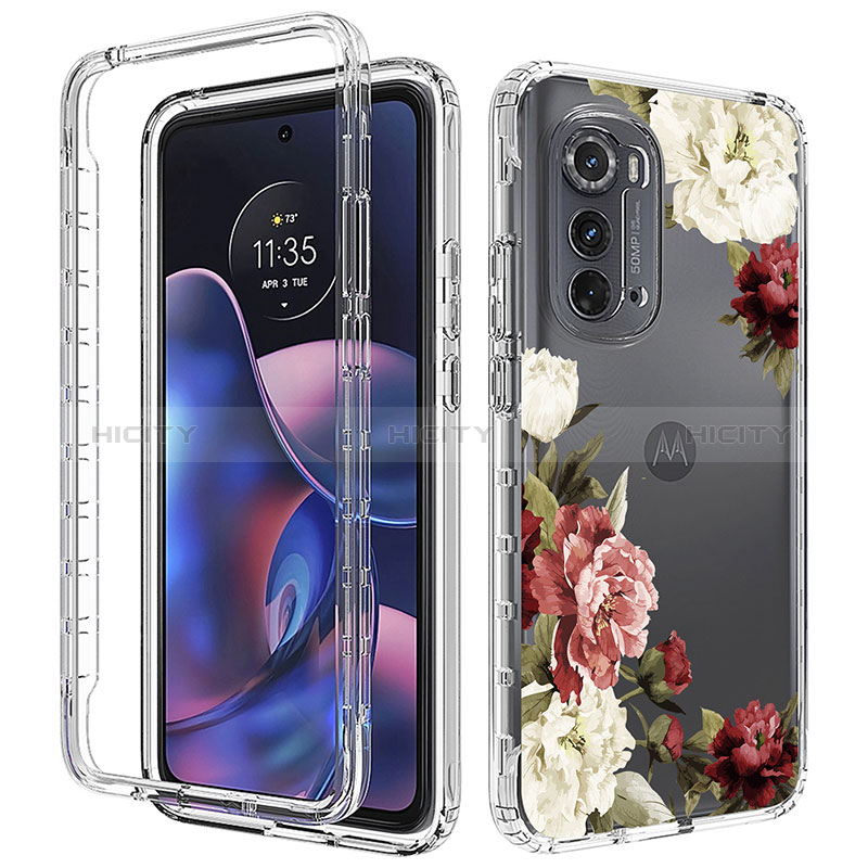 Funda Silicona Carcasa Ultrafina Transparente Goma Frontal y Trasera 360 Grados para Motorola Moto Edge (2022) 5G