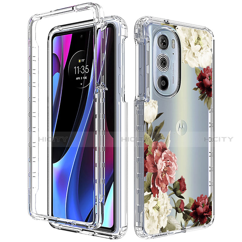 Funda Silicona Carcasa Ultrafina Transparente Goma Frontal y Trasera 360 Grados para Motorola Moto Edge 30 Pro 5G