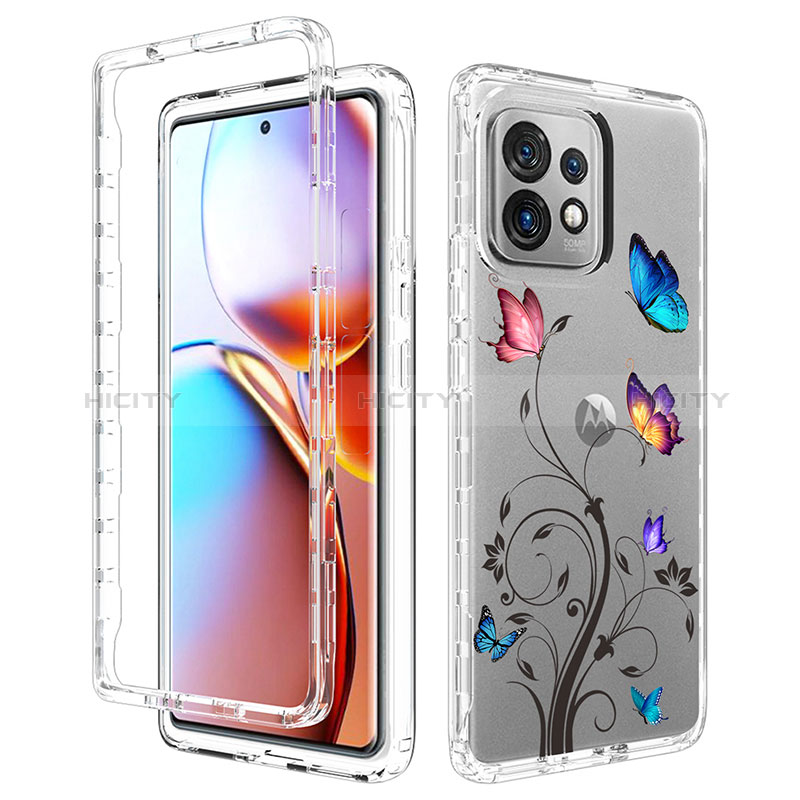 Funda Silicona Carcasa Ultrafina Transparente Goma Frontal y Trasera 360 Grados para Motorola Moto Edge 40 Pro 5G