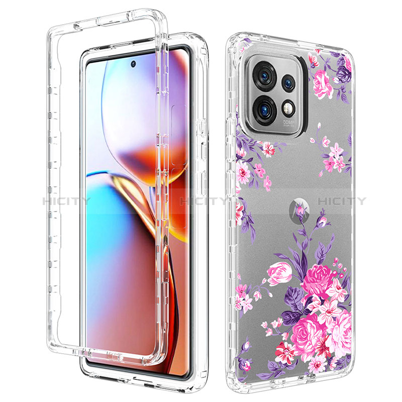 Funda Silicona Carcasa Ultrafina Transparente Goma Frontal y Trasera 360 Grados para Motorola Moto Edge 40 Pro 5G