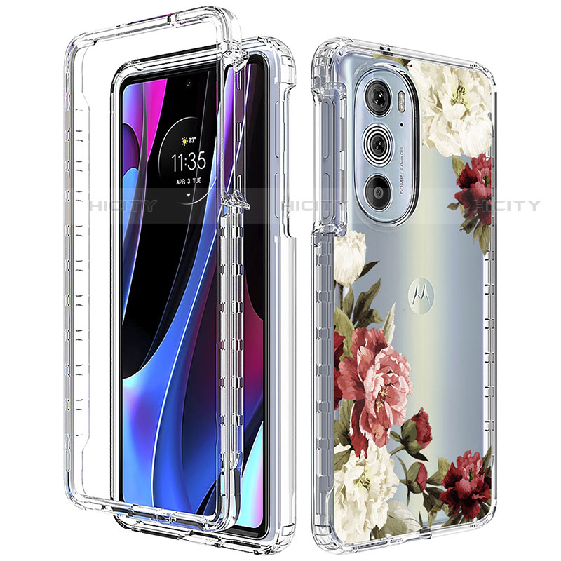 Funda Silicona Carcasa Ultrafina Transparente Goma Frontal y Trasera 360 Grados para Motorola Moto Edge Plus (2022) 5G