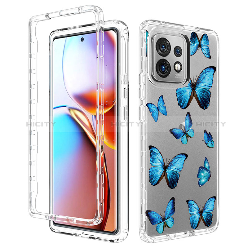 Funda Silicona Carcasa Ultrafina Transparente Goma Frontal y Trasera 360 Grados para Motorola Moto Edge Plus (2023) 5G