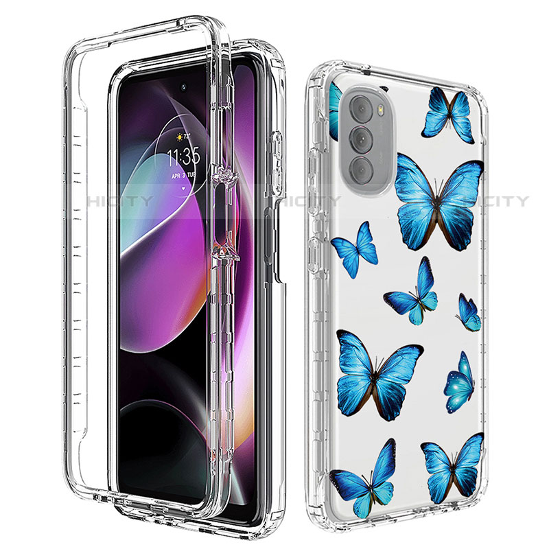 Funda Silicona Carcasa Ultrafina Transparente Goma Frontal y Trasera 360 Grados para Motorola Moto G 5G (2022)