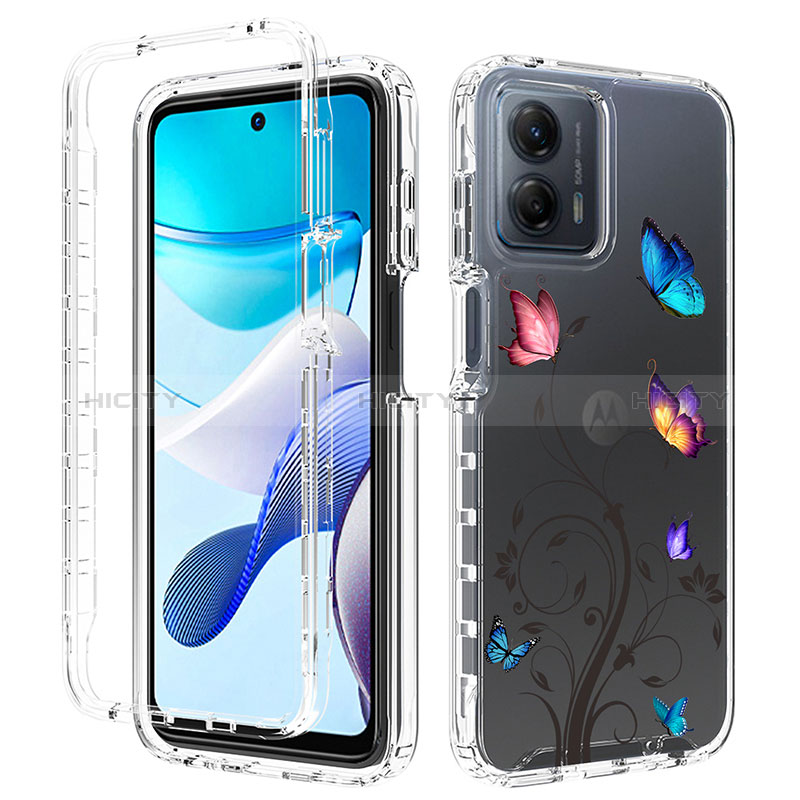 Funda Silicona Carcasa Ultrafina Transparente Goma Frontal y Trasera 360 Grados para Motorola Moto G 5G (2023)