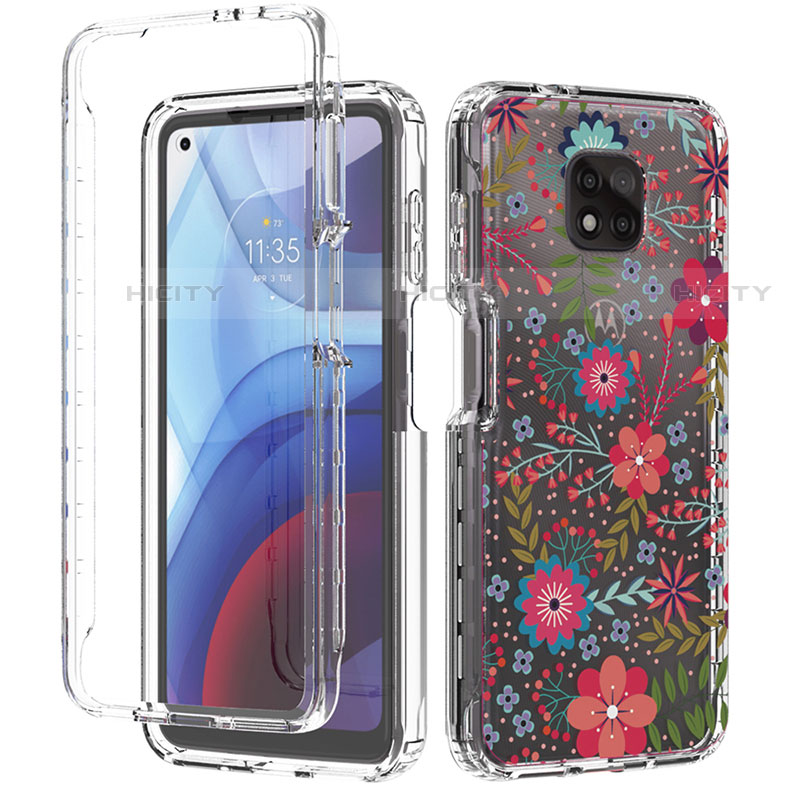 Funda Silicona Carcasa Ultrafina Transparente Goma Frontal y Trasera 360 Grados para Motorola Moto G Power (2021)