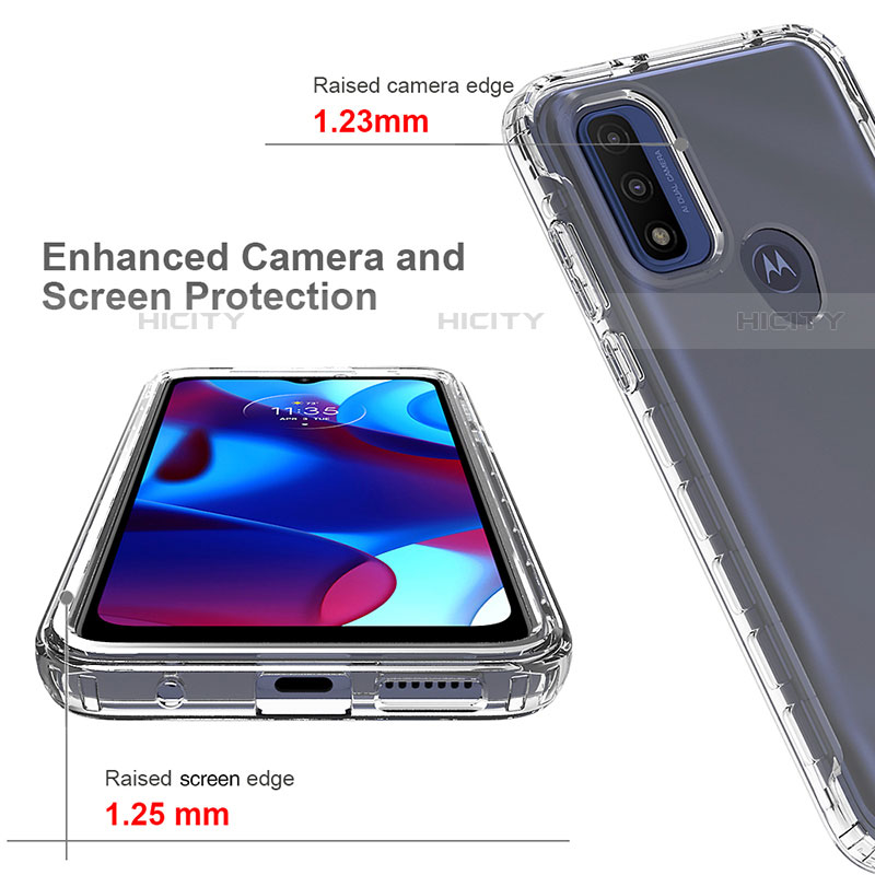 Funda Silicona Carcasa Ultrafina Transparente Goma Frontal y Trasera 360 Grados para Motorola Moto G Pure Claro