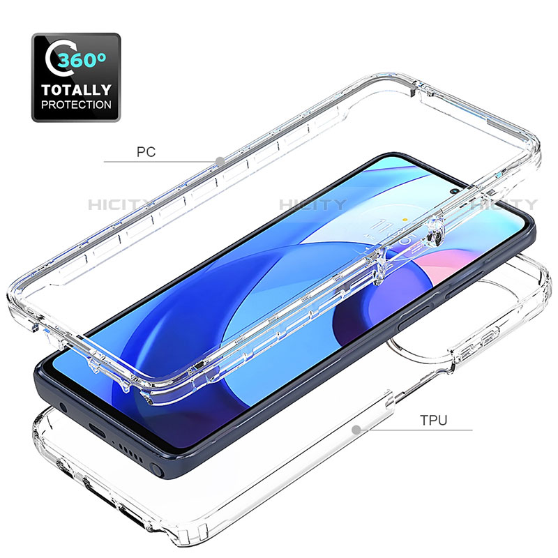 Funda Silicona Carcasa Ultrafina Transparente Goma Frontal y Trasera 360 Grados para Motorola Moto G Stylus (2022) 5G Claro