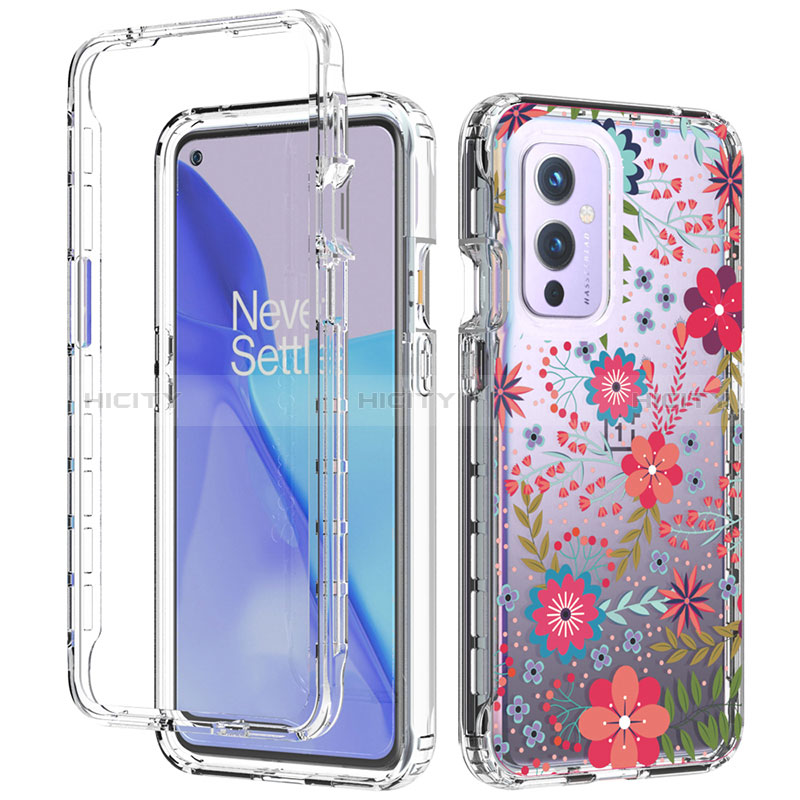 Funda Silicona Carcasa Ultrafina Transparente Goma Frontal y Trasera 360 Grados para OnePlus 9 5G