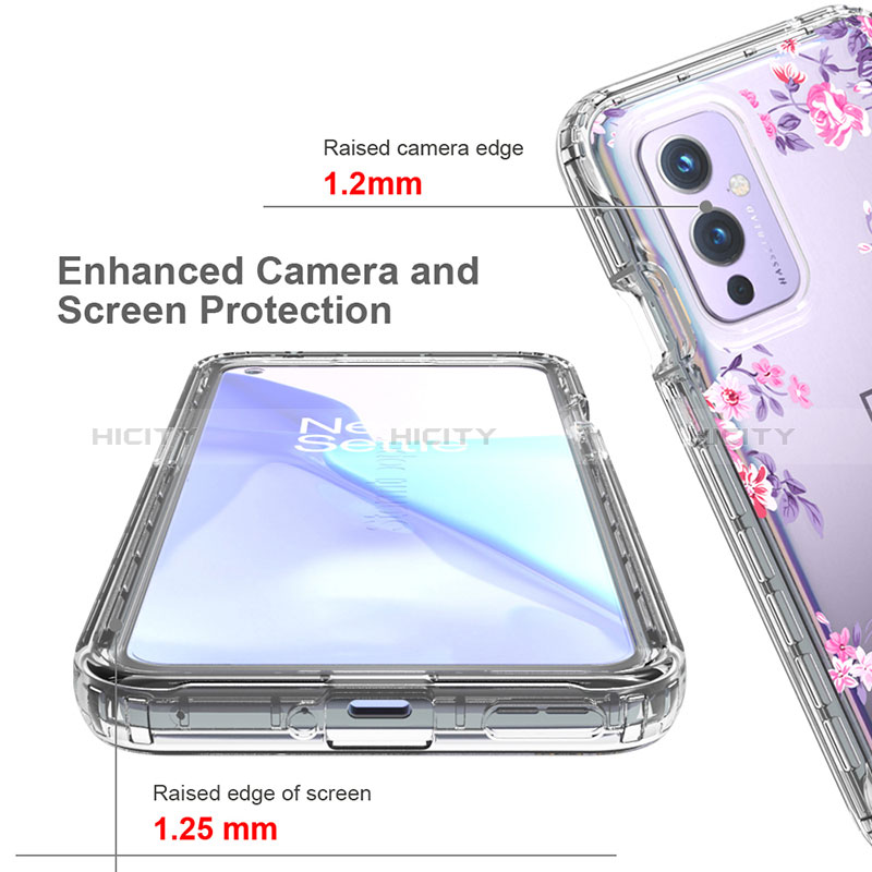 Funda Silicona Carcasa Ultrafina Transparente Goma Frontal y Trasera 360 Grados para OnePlus 9 5G