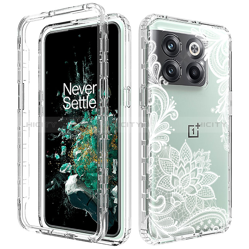 Funda Silicona Carcasa Ultrafina Transparente Goma Frontal y Trasera 360 Grados para OnePlus Ace Pro 5G Blanco