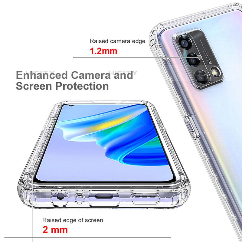 Funda Silicona Carcasa Ultrafina Transparente Goma Frontal y Trasera 360 Grados para Oppo Reno6 Lite Claro