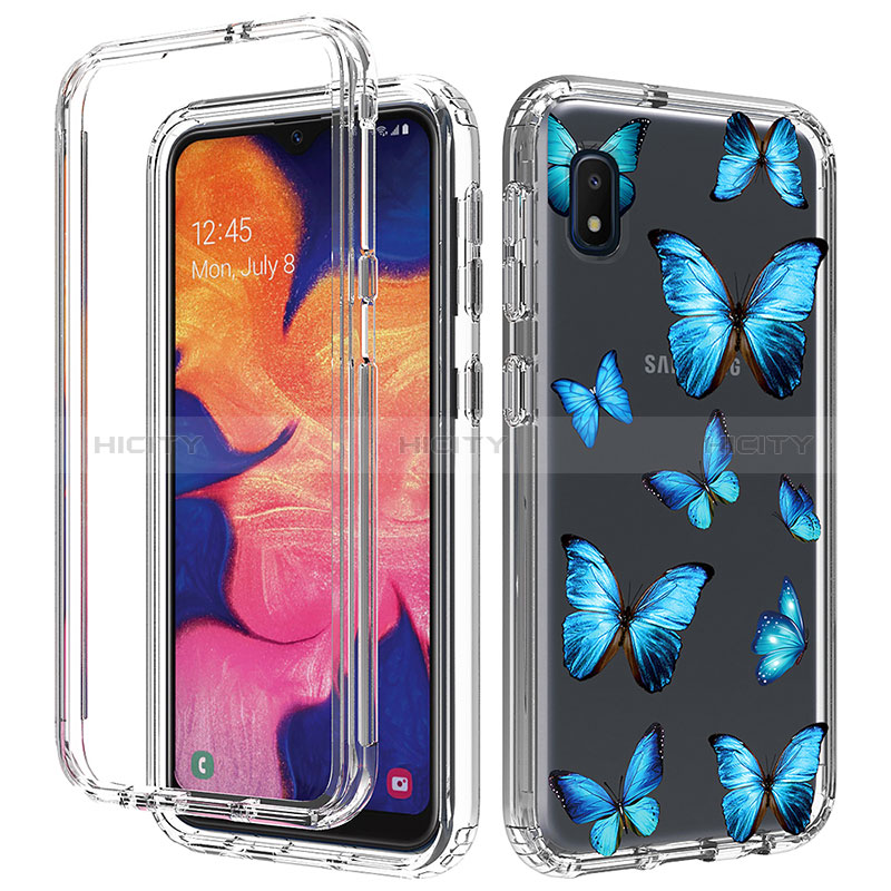 Funda Silicona Carcasa Ultrafina Transparente Goma Frontal y Trasera 360 Grados para Samsung Galaxy A10e