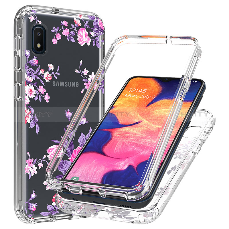 Funda Silicona Carcasa Ultrafina Transparente Goma Frontal y Trasera 360 Grados para Samsung Galaxy A10e