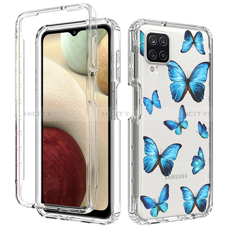 Funda Silicona Carcasa Ultrafina Transparente Goma Frontal y Trasera 360 Grados para Samsung Galaxy A12