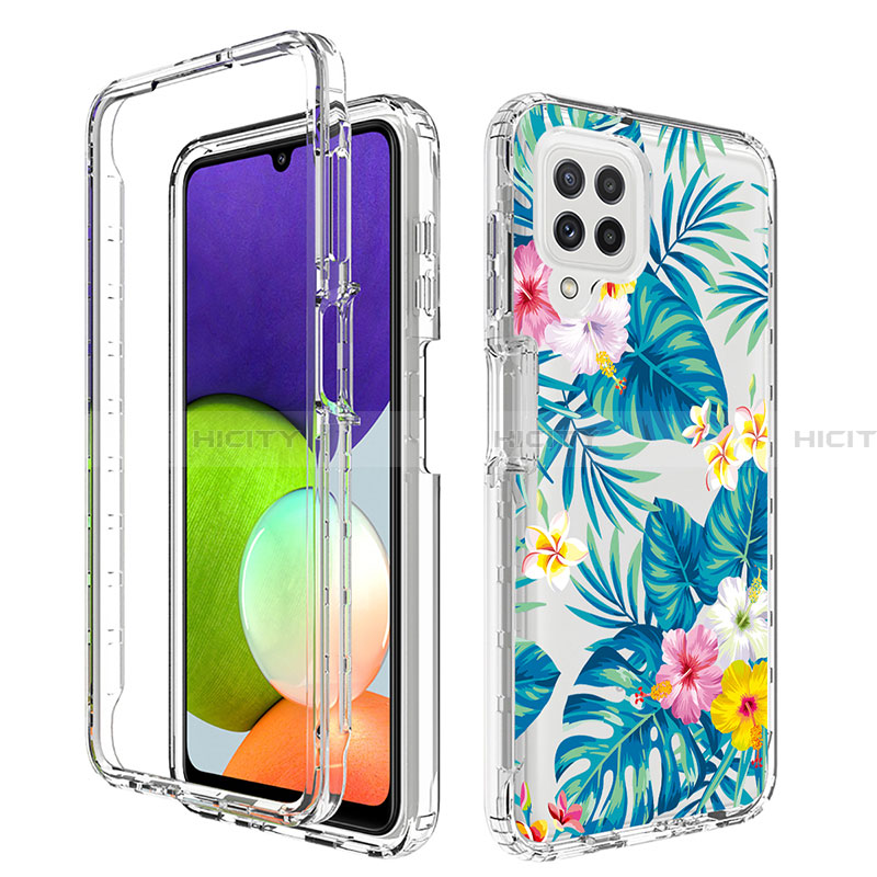 Funda Silicona Carcasa Ultrafina Transparente Goma Frontal y Trasera 360 Grados para Samsung Galaxy A22 4G