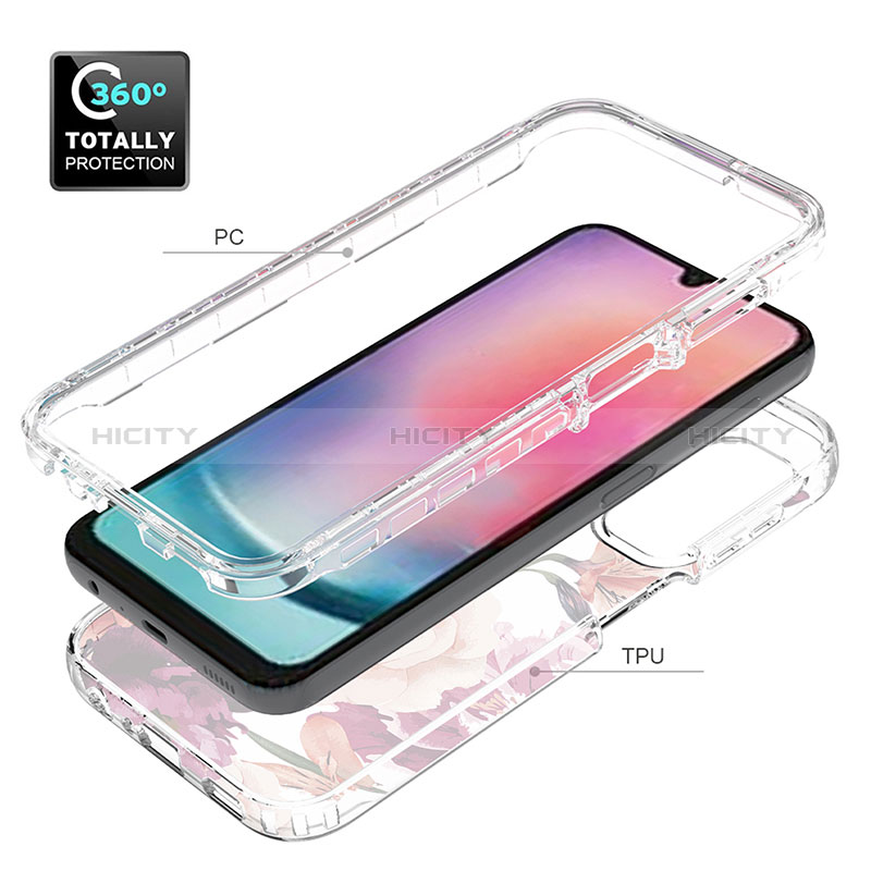 Funda Silicona Carcasa Ultrafina Transparente Goma Frontal y Trasera 360 Grados para Samsung Galaxy A25 5G