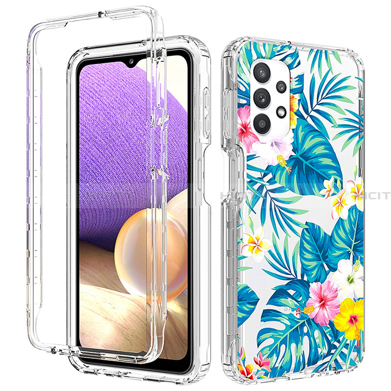 Funda Silicona Carcasa Ultrafina Transparente Goma Frontal y Trasera 360 Grados para Samsung Galaxy A32 4G