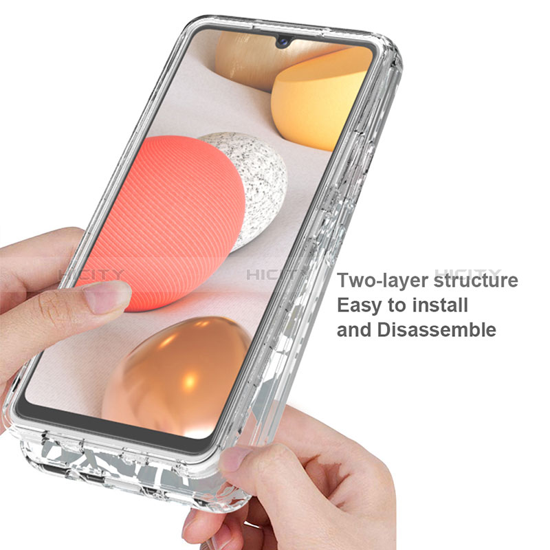 Funda Silicona Carcasa Ultrafina Transparente Goma Frontal y Trasera 360 Grados para Samsung Galaxy A42 5G