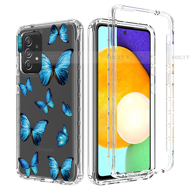 Funda Silicona Carcasa Ultrafina Transparente Goma Frontal y Trasera 360 Grados para Samsung Galaxy A52 4G