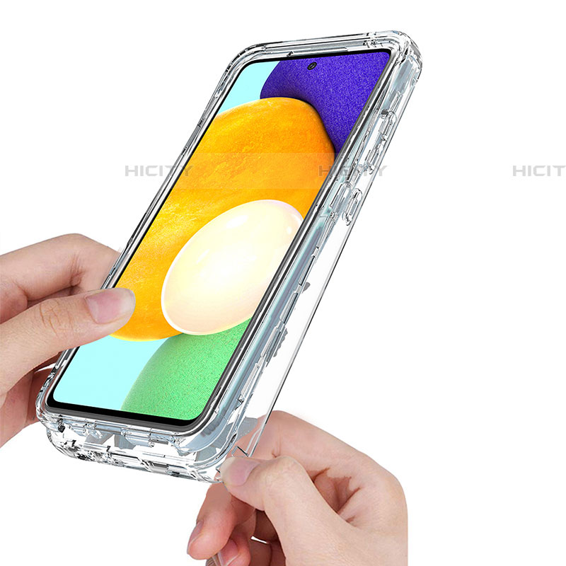 Funda Silicona Carcasa Ultrafina Transparente Goma Frontal y Trasera 360 Grados para Samsung Galaxy A52 4G