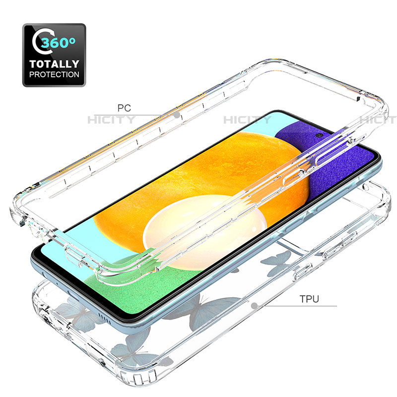 Funda Silicona Carcasa Ultrafina Transparente Goma Frontal y Trasera 360 Grados para Samsung Galaxy A52 4G