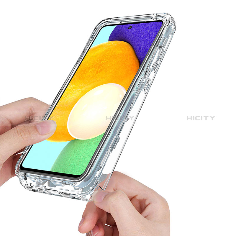 Funda Silicona Carcasa Ultrafina Transparente Goma Frontal y Trasera 360 Grados para Samsung Galaxy A52s 5G