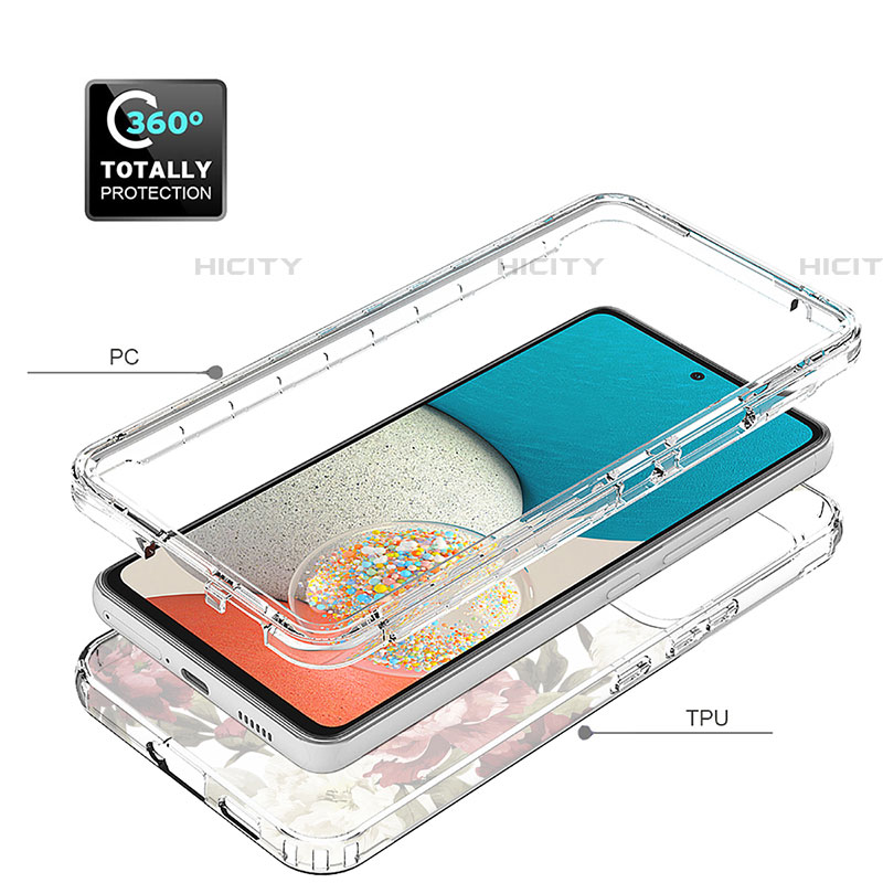 Funda Silicona Carcasa Ultrafina Transparente Goma Frontal y Trasera 360 Grados para Samsung Galaxy A53 5G