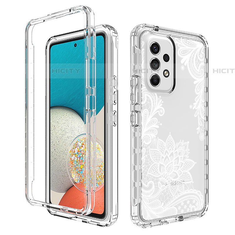 Funda Silicona Carcasa Ultrafina Transparente Goma Frontal y Trasera 360 Grados para Samsung Galaxy A53 5G