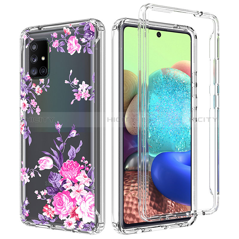 Funda Silicona Carcasa Ultrafina Transparente Goma Frontal y Trasera 360 Grados para Samsung Galaxy A71 5G