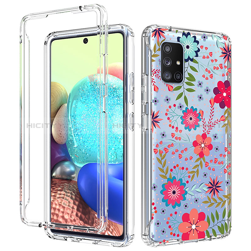 Funda Silicona Carcasa Ultrafina Transparente Goma Frontal y Trasera 360 Grados para Samsung Galaxy A71 5G