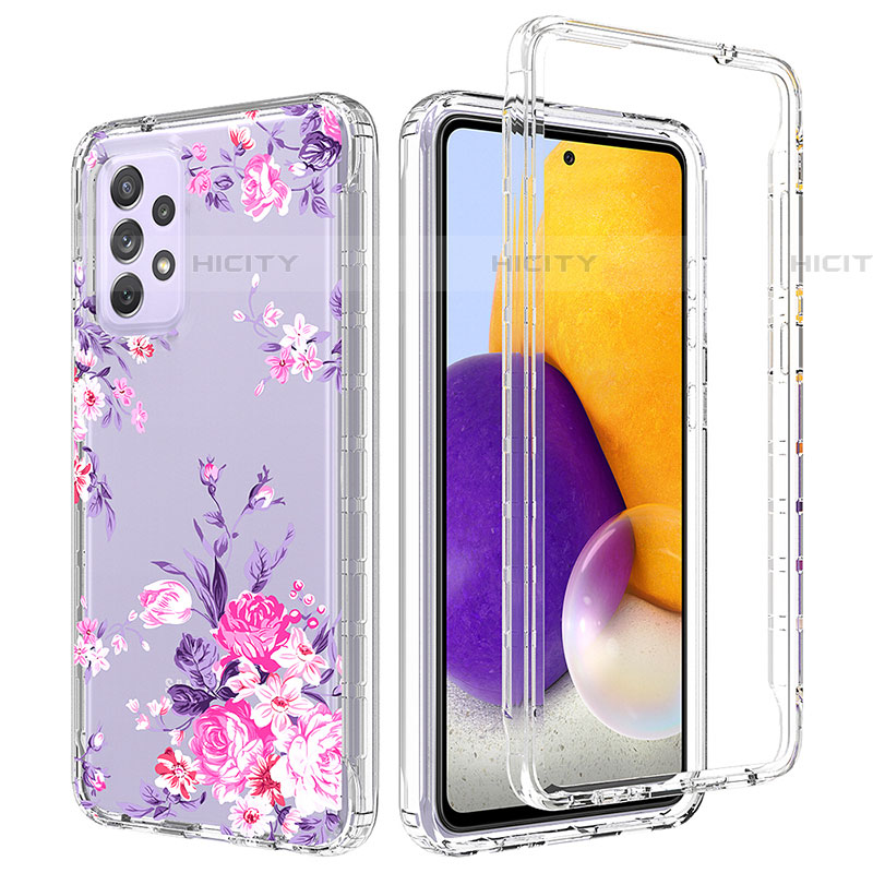 Funda Silicona Carcasa Ultrafina Transparente Goma Frontal y Trasera 360 Grados para Samsung Galaxy A72 5G